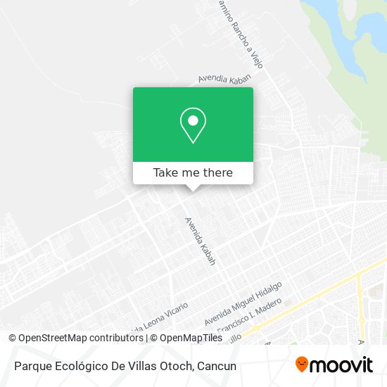 Mapa de Parque Ecológico De Villas Otoch