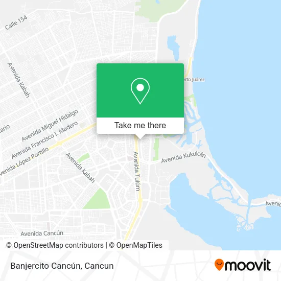 Banjercito Cancún map