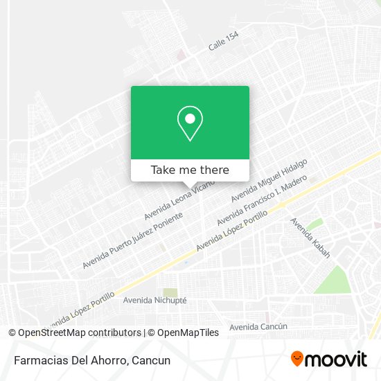 Farmacias Del Ahorro map