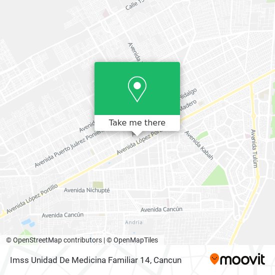 Mapa de Imss Unidad De Medicina Familiar 14