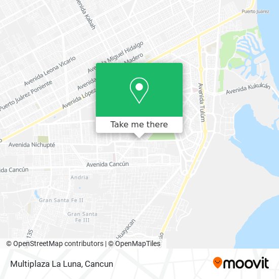 Mapa de Multiplaza La Luna