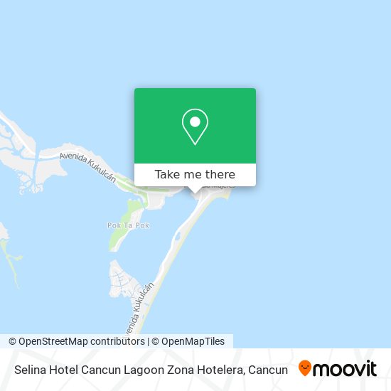 Selina Hotel Cancun Lagoon Zona Hotelera map