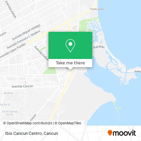Mapa de Ibis Cancun Centro