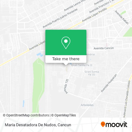 Mapa de María Desatadora De Nudos