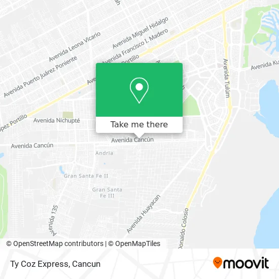 Ty Coz Express map