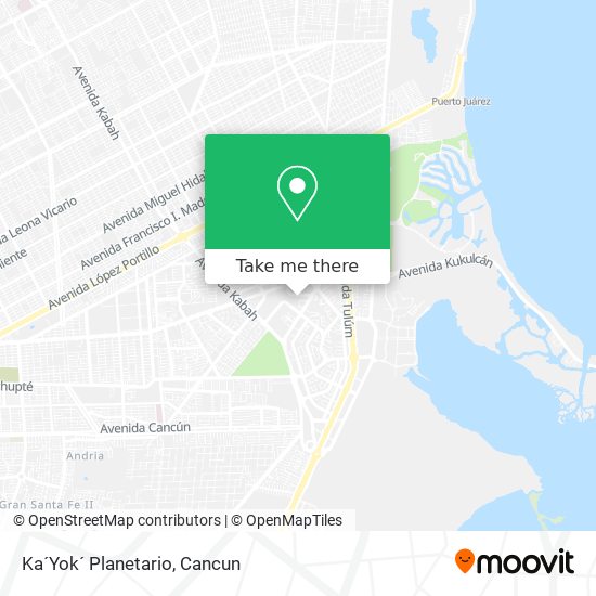 Ka´Yok´ Planetario map