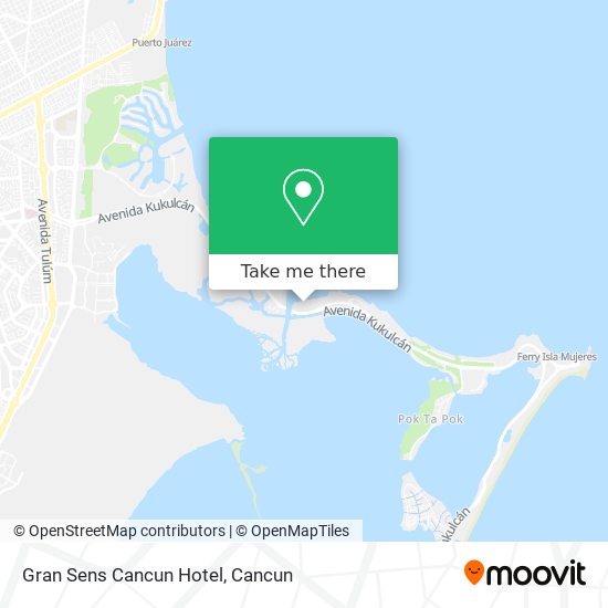 Gran Sens Cancun Hotel map