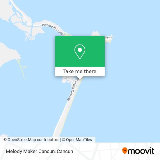 Melody Maker Cancun map