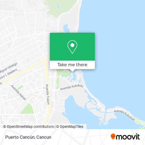 Puerto Cancún map