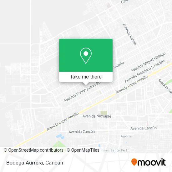 Bodega Aurrera map