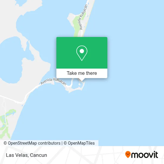 Las Velas map