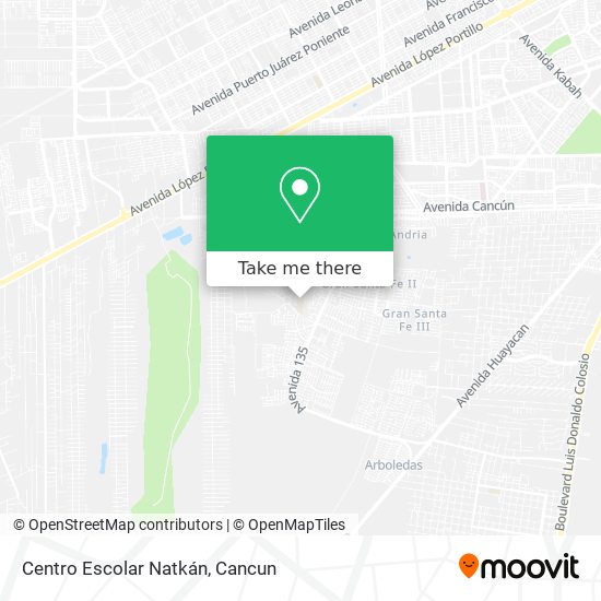 Centro Escolar Natkán map