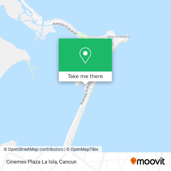 Mapa de Cinemex Plaza La Isla