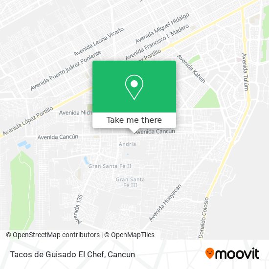 Tacos de Guisado El Chef map