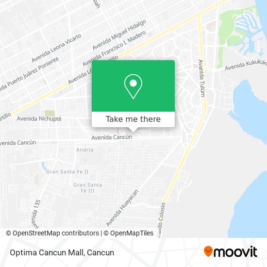 Optima Cancun Mall map