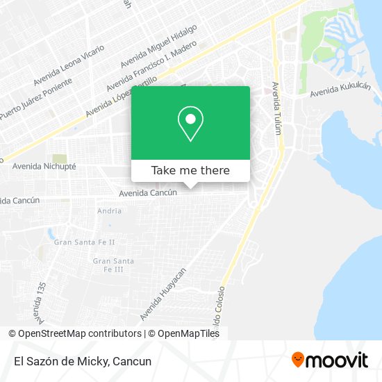 Mapa de El Sazón de Micky