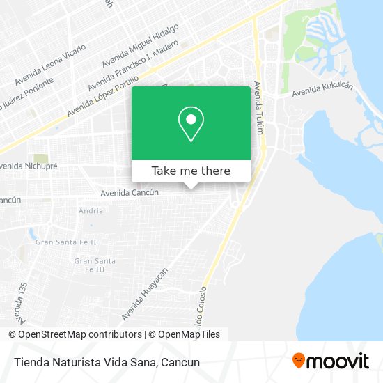 Tienda Naturista Vida Sana map