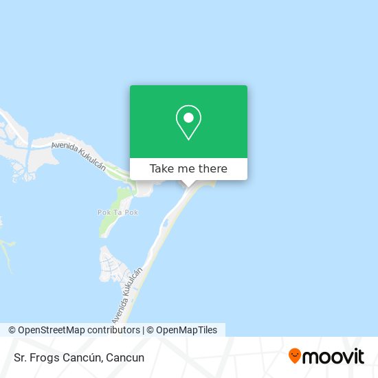 Sr. Frogs Cancún map