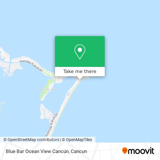 Blue Bar Ocean View Cancún map