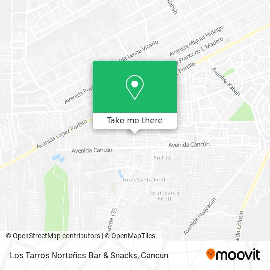 Los Tarros Norteños Bar & Snacks map