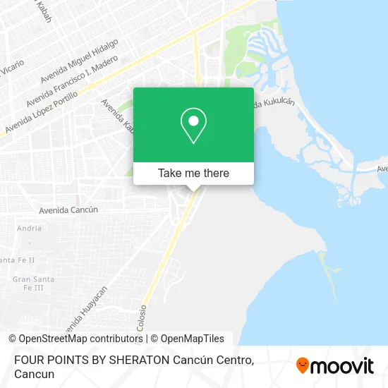FOUR POINTS BY SHERATON Cancún Centro map