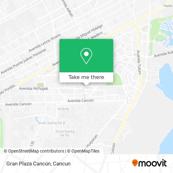 Gran Plaza Cancún map