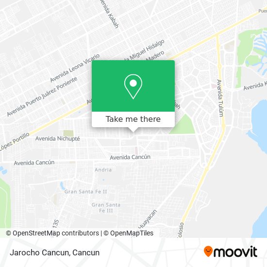 Mapa de Jarocho Cancun