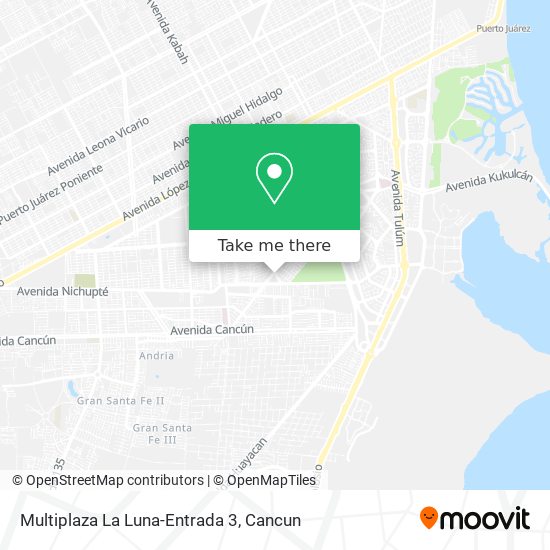 Multiplaza La Luna-Entrada 3 map