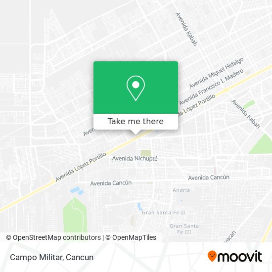 Campo Militar map