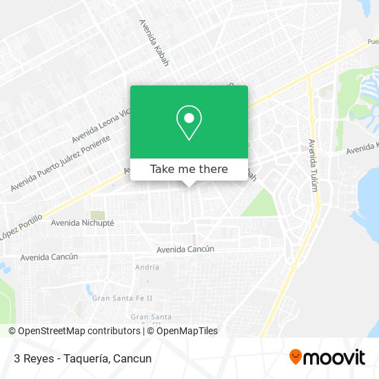 Mapa de 3 Reyes - Taquería