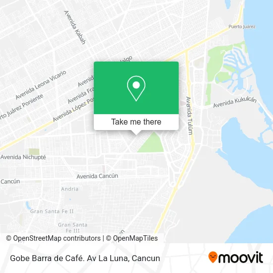 Gobe Barra de Café. Av La Luna map