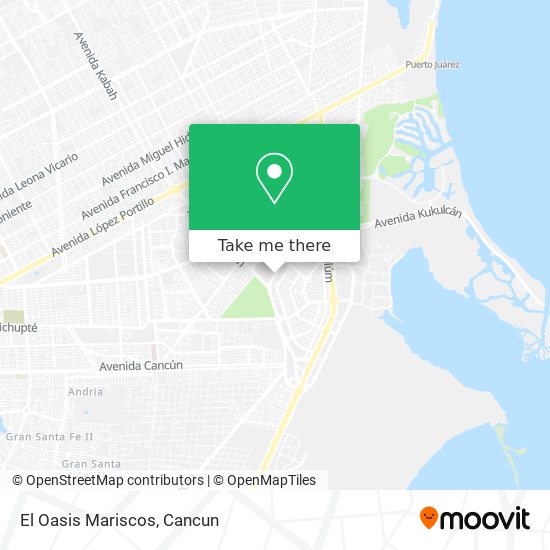 Mapa de El Oasis Mariscos