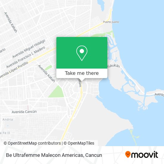 Mapa de Be Ultrafemme Malecon Americas