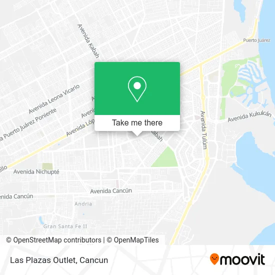 Las Plazas Outlet map