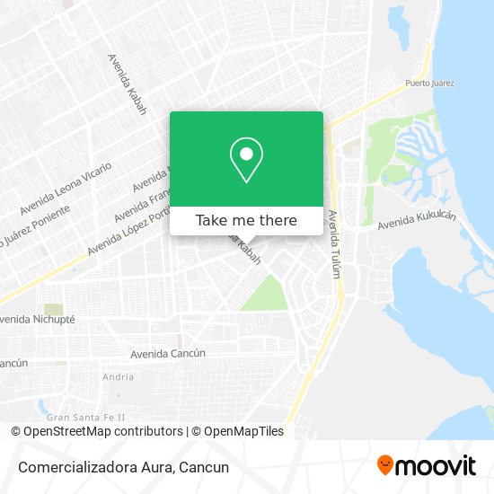 Mapa de Comercializadora Aura