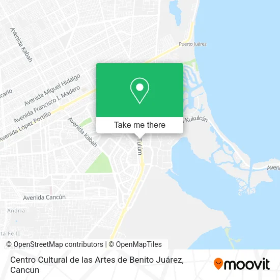 Centro Cultural de las Artes de Benito Juárez map