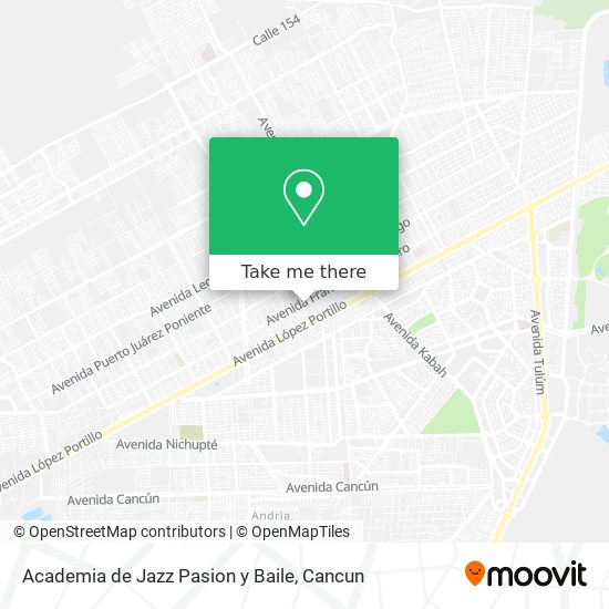 Academia de Jazz Pasion y Baile map