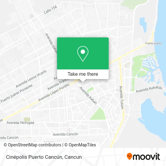 Cinépolis Puerto Cancún map