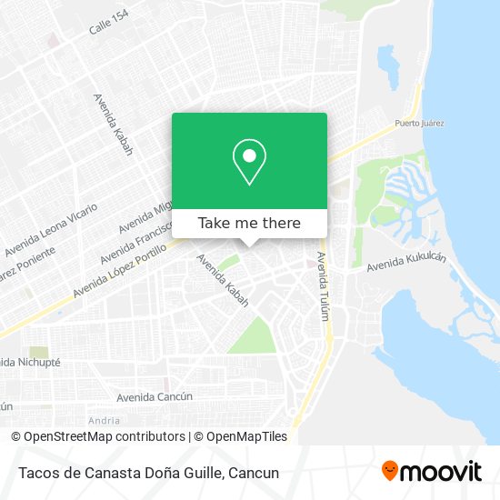 Mapa de Tacos de Canasta Doña Guille