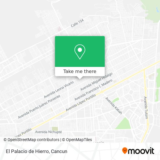 Mapa de El Palacio de Hierro
