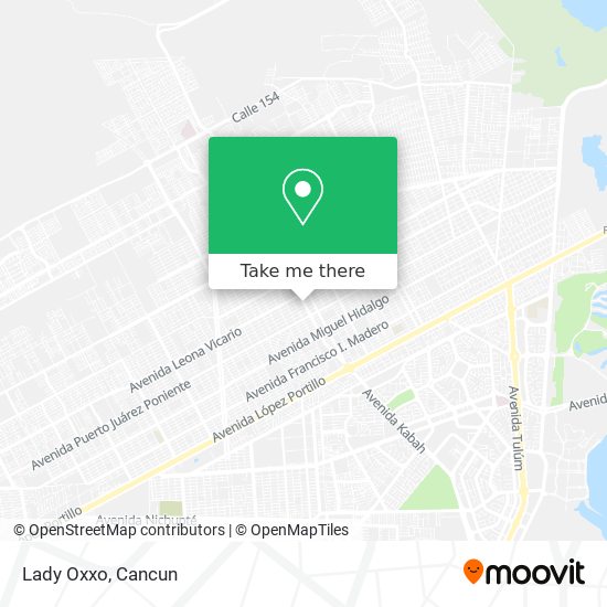 Lady Oxxo map