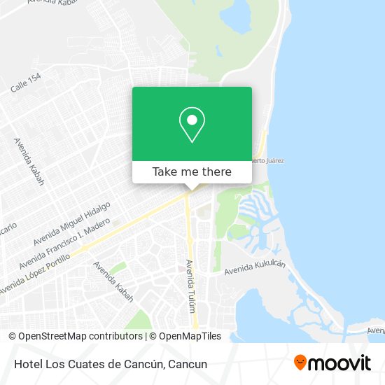 How to get to Hotel Los Cuates de Cancún in Isla Mujeres by Bus?