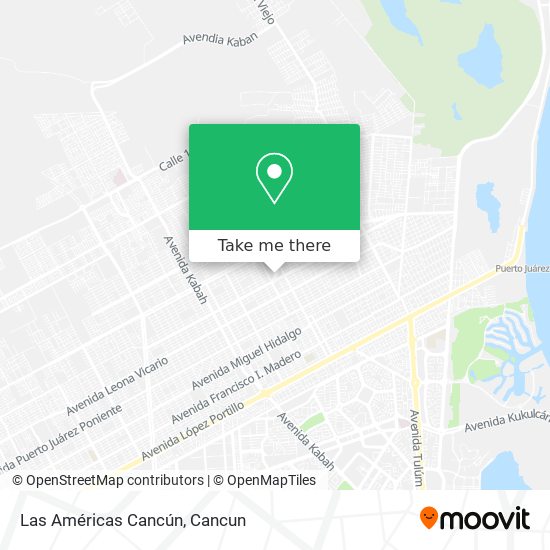 Las Américas Cancún map