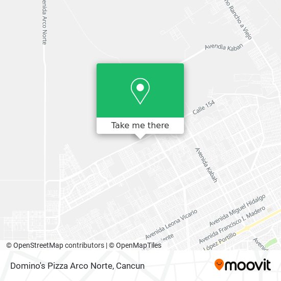 Mapa de Domino's Pizza Arco Norte