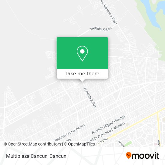 Mapa de Multiplaza Cancun