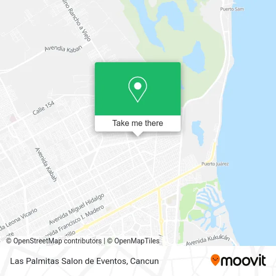 Las Palmitas Salon de Eventos map