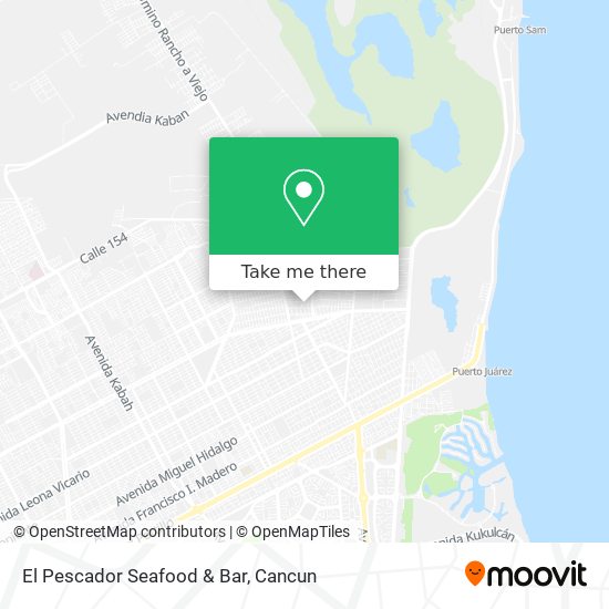Mapa de El Pescador Seafood & Bar