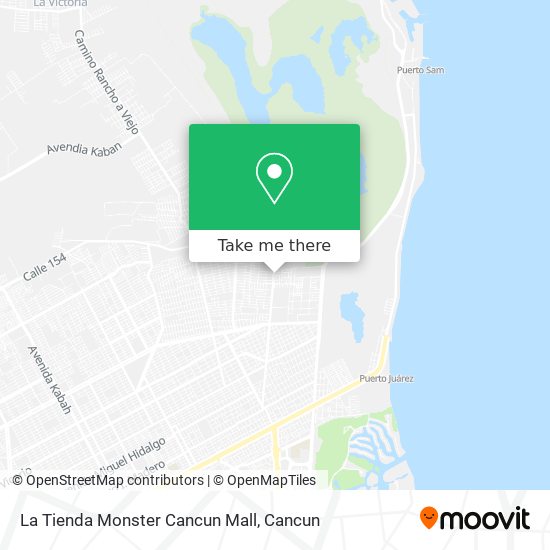 La Tienda Monster Cancun Mall map