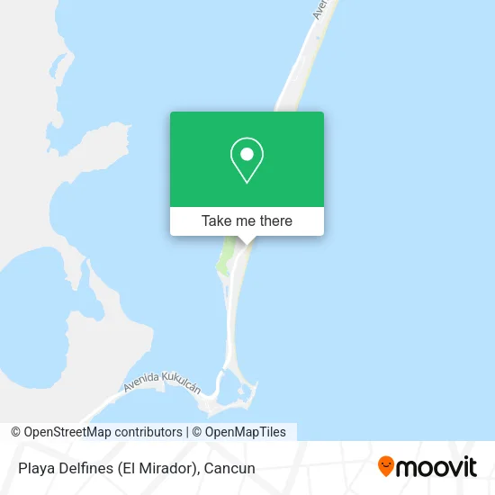 Playa Delfines (El Mirador) map