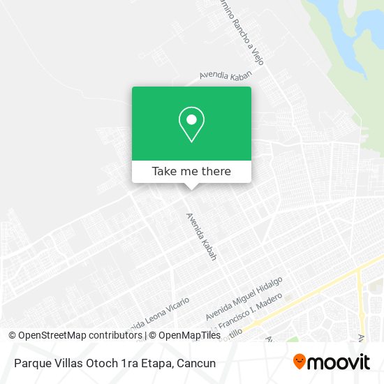 Parque Villas Otoch 1ra Etapa map